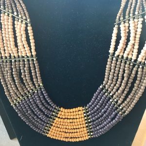 Multi colored beaded necklace